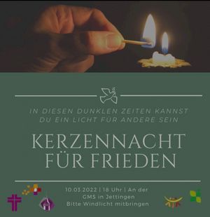 Kerzennacht für Frieden